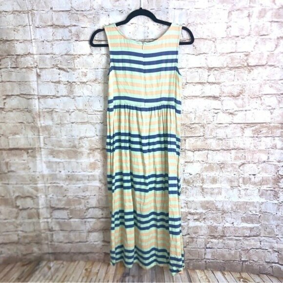Dusen Dusen Spring Striped Midi Dress Size 2 - Picture 6 of 9